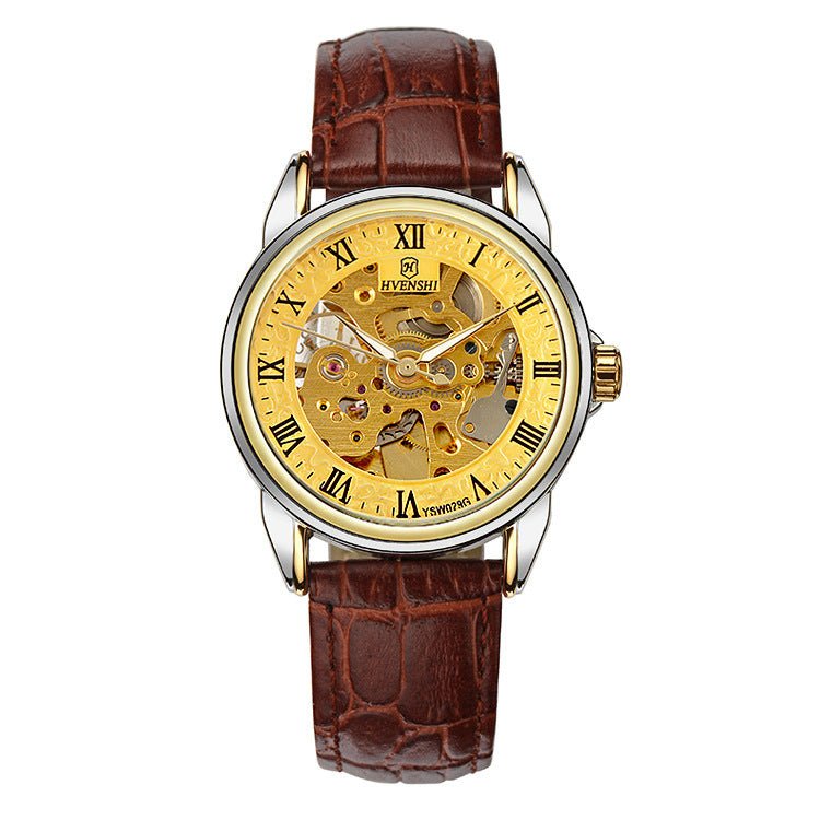 Montre mécanique automatique double face à cadran ouvert - élégance et précision - IVOIRART.COM