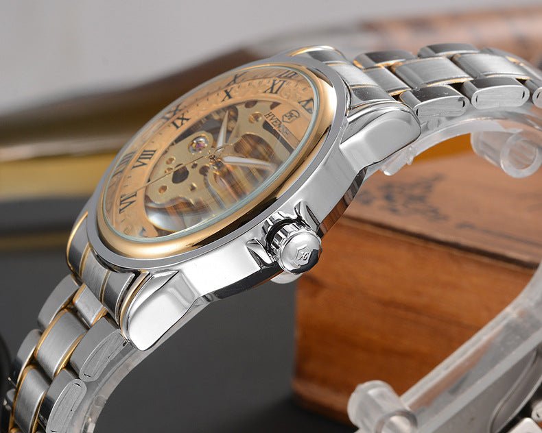 Montre mécanique automatique double face à cadran ouvert - élégance et précision - IVOIRART.COM