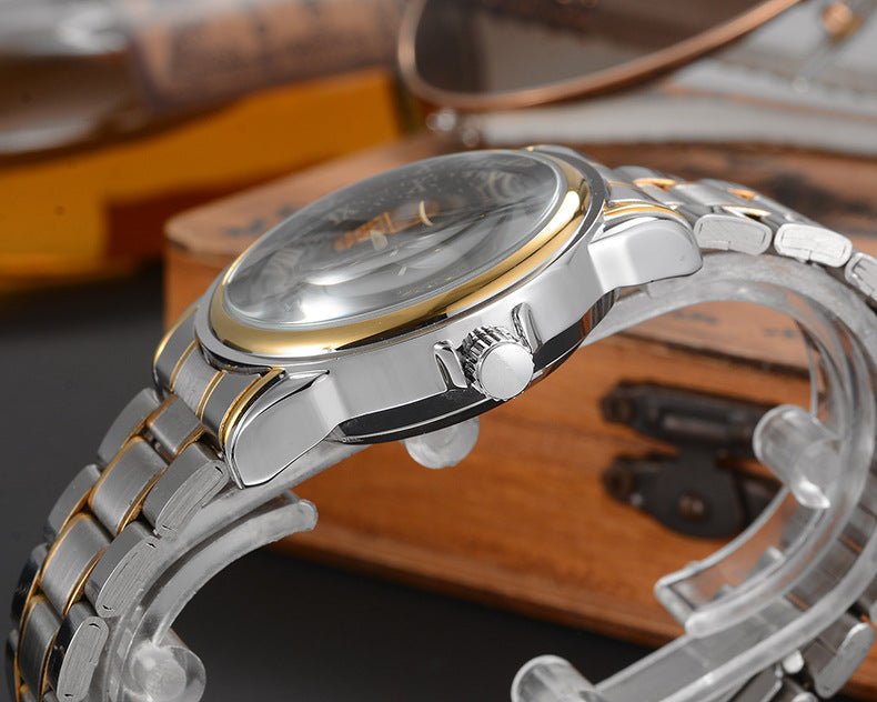 Montre mécanique automatique double face à cadran ouvert - élégance et précision - IVOIRART.COM