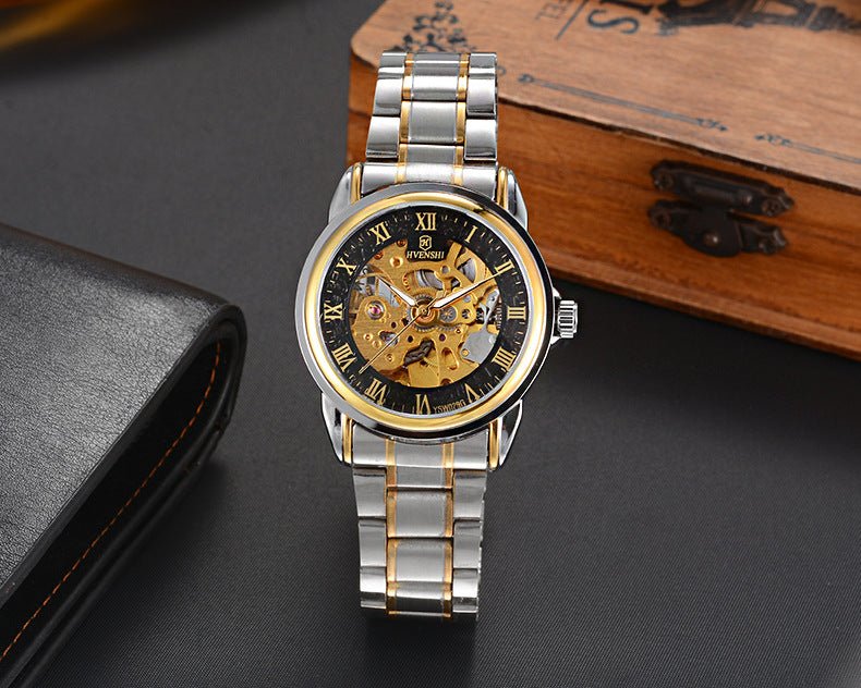 Montre mécanique automatique double face à cadran ouvert - élégance et précision - IVOIRART.COM