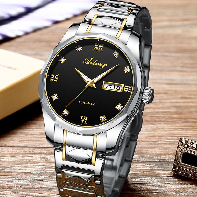 Montre Mécanique Automatique Étanche Homme Acier Inoxydable Lumineuse - IVOIRART.COM