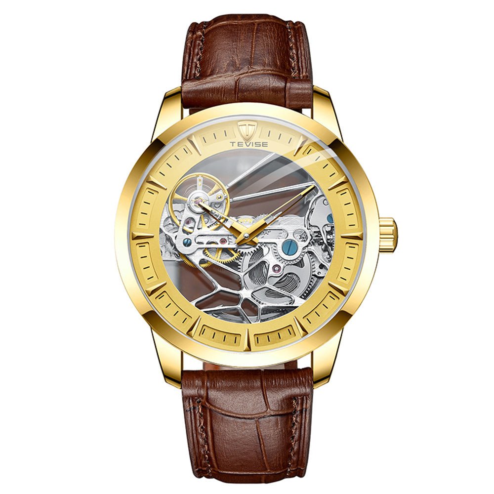 Montre mécanique automatique étanche pour homme avec cadran squelette élégant - IVOIRART.COM