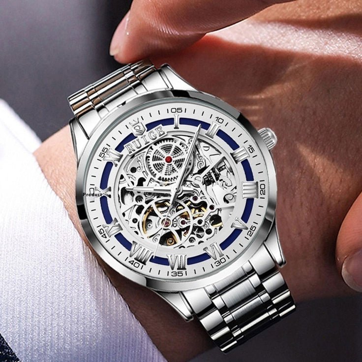 Montre Mécanique Automatique Homme Double Face Creuse Élégante et Moderne - IVOIRART.COM