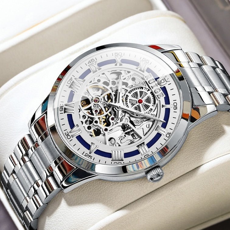 Montre Mécanique Automatique Homme Double Face Creuse Élégante et Moderne - IVOIRART.COM