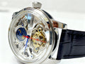 Montre Mécanique Automatique Homme Phase de Lune Tourbillon ajourée élégante - IVOIRART.COM