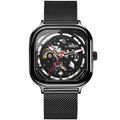 Montre mécanique automatique modèle 950 avec bracelet en acier milanais, étanche 30 m - IVOIRART.COM