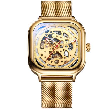Montre mécanique automatique modèle 950 avec bracelet en acier milanais, étanche 30 m - IVOIRART.COM