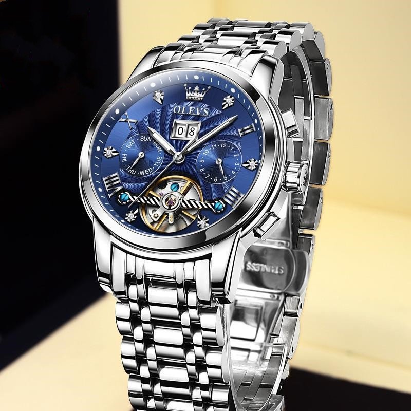 Montre Mécanique Automatique Multifonction Homme Pour le Business Élégante - IVOIRART.COM