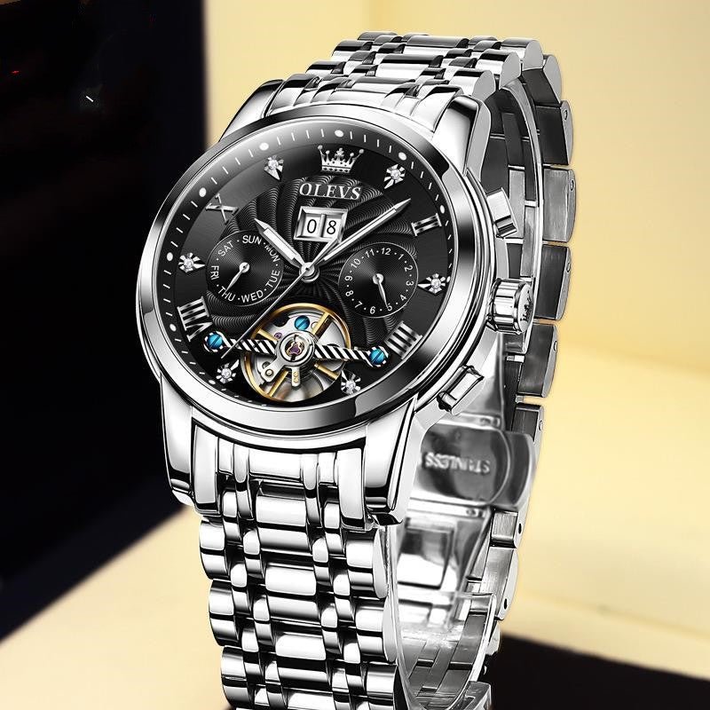 Montre Mécanique Automatique Multifonction Homme Pour le Business Élégante - IVOIRART.COM