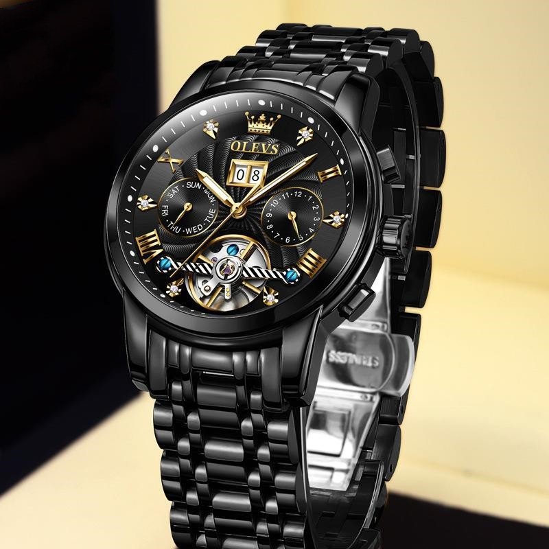Montre Mécanique Automatique Multifonction Homme Pour le Business Élégante - IVOIRART.COM