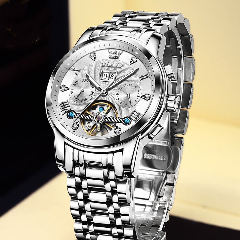 Montre Mécanique Automatique Multifonction Homme Pour le Business Élégante - IVOIRART.COM