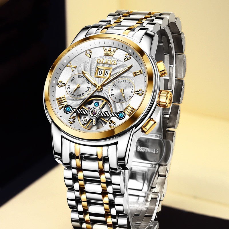 Montre Mécanique Automatique Multifonction Homme Pour le Business Élégante - IVOIRART.COM
