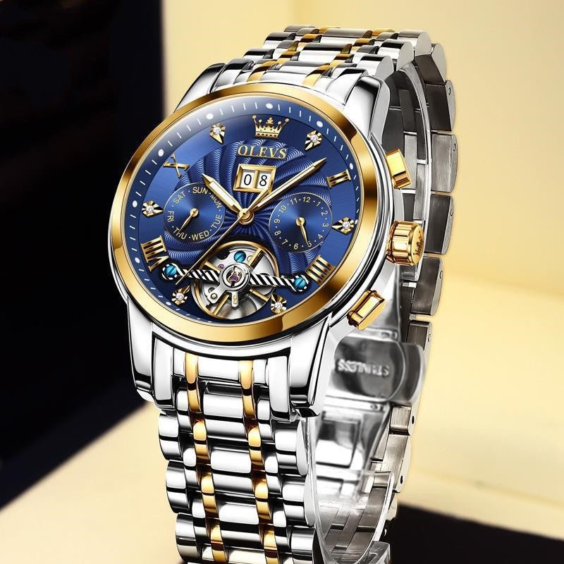 Montre Mécanique Automatique Multifonction Homme Pour le Business Élégante - IVOIRART.COM