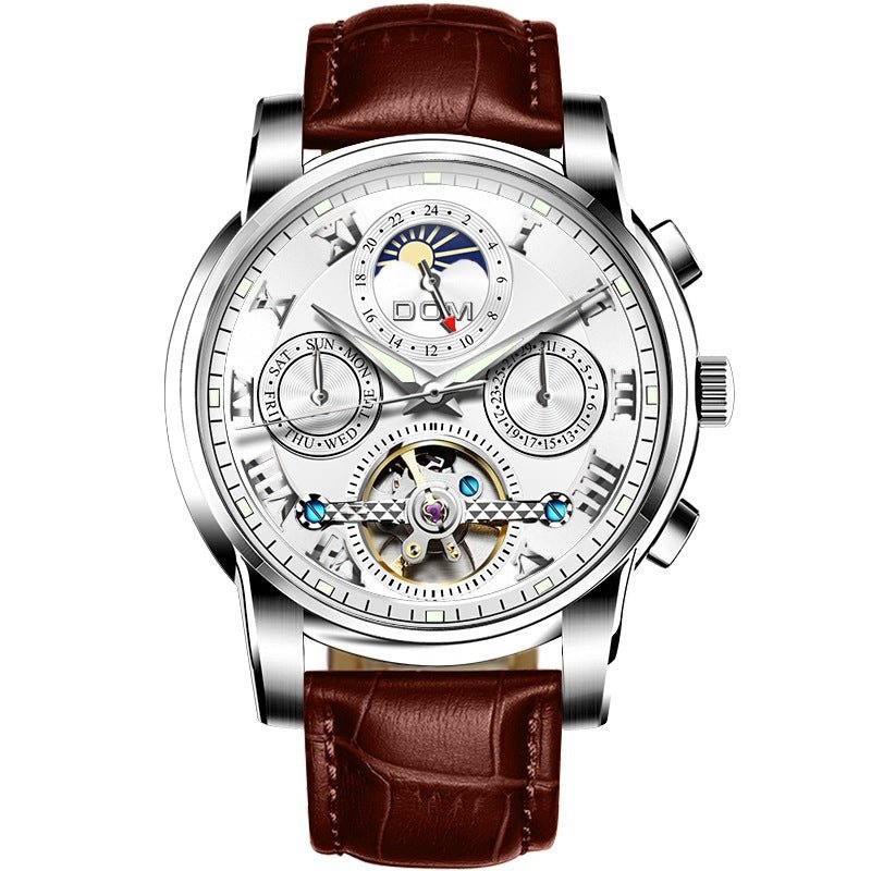 Montre Mécanique Automatique Multifonctions Homme à Cadran Creux Lumineux - IVOIRART.COM