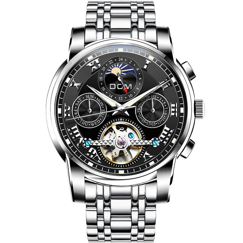 Montre Mécanique Automatique Multifonctions Homme à Cadran Creux Lumineux - IVOIRART.COM