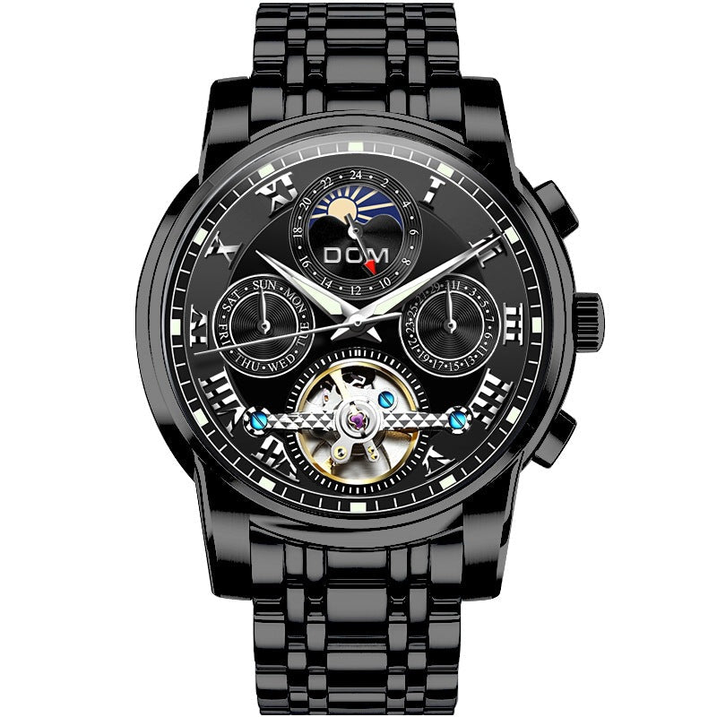 Montre Mécanique Automatique Multifonctions Homme à Cadran Creux Lumineux - IVOIRART.COM