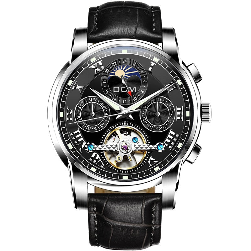 Montre Mécanique Automatique Multifonctions Homme à Cadran Creux Lumineux - IVOIRART.COM