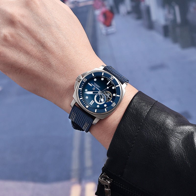 Montre Mécanique Automatique Pour Homme Avec Affichage Lumineux Et Étanchéité - IVOIRART.COM