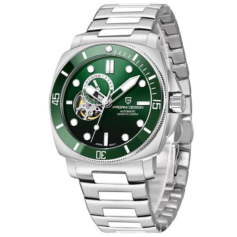Montre Mécanique Automatique Pour Homme Avec Affichage Lumineux Et Étanchéité - IVOIRART.COM
