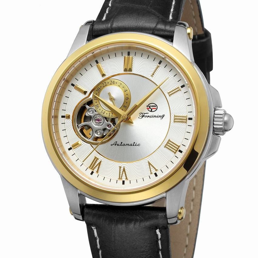 Montre mécanique automatique pour homme avec bracelet en acier inoxydable élégant - IVOIRART.COM