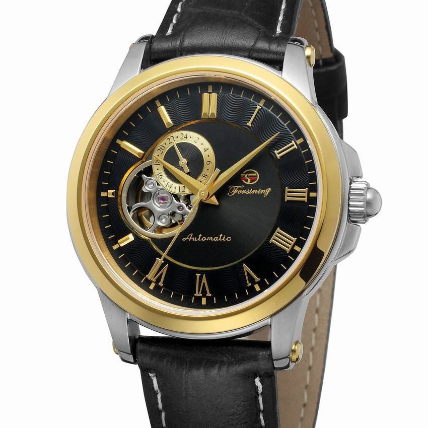 Montre mécanique automatique pour homme avec bracelet en acier inoxydable élégant - IVOIRART.COM