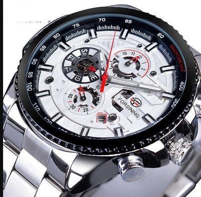 Montre mécanique automatique pour homme avec bracelet et boîtier en acier inoxydable - IVOIRART.COM
