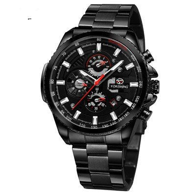 Montre mécanique automatique pour homme avec bracelet et boîtier en acier inoxydable - IVOIRART.COM