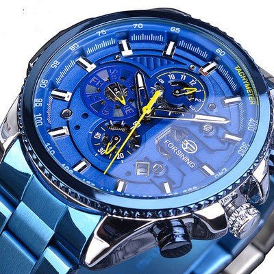Montre mécanique automatique pour homme avec bracelet et boîtier en acier inoxydable - IVOIRART.COM