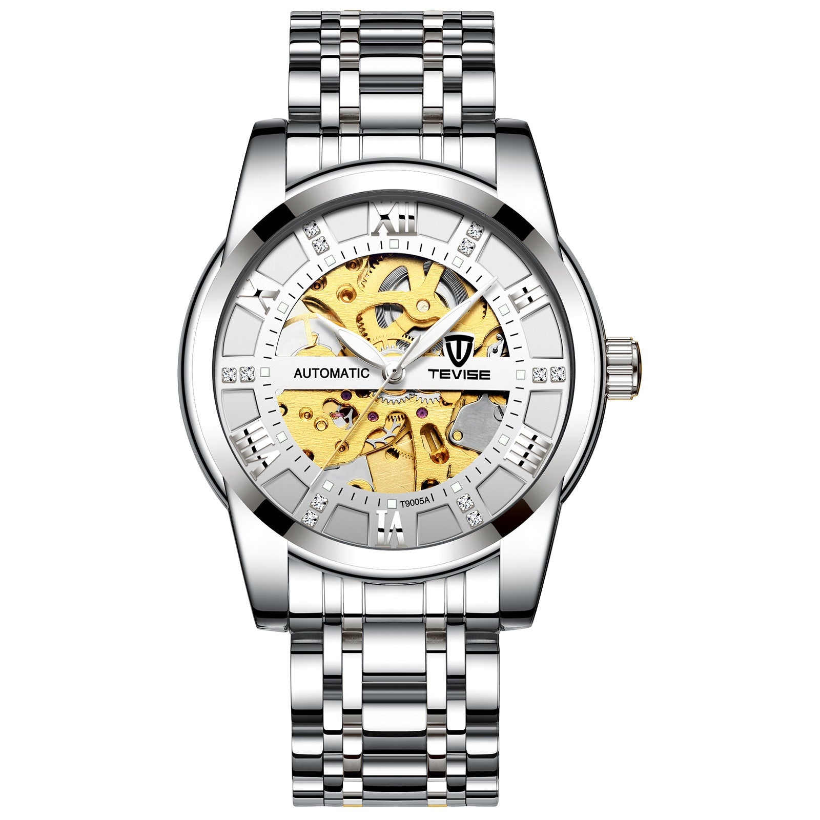 Montre Mécanique avec Bracelet en Acier ajouré - Modèle T900 Élégant et Robuste - IVOIRART.COM