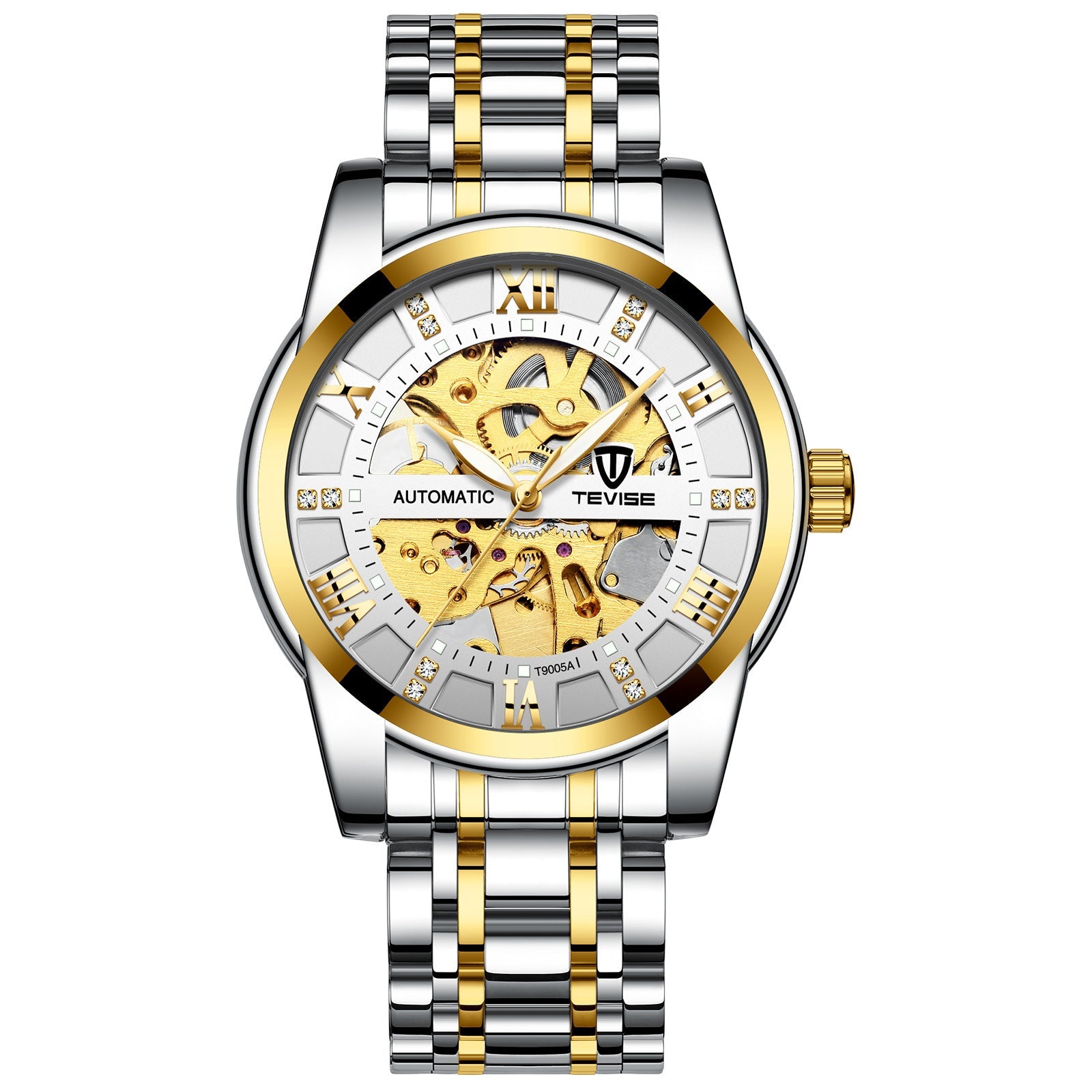 Montre Mécanique avec Bracelet en Acier ajouré - Modèle T900 Élégant et Robuste - IVOIRART.COM