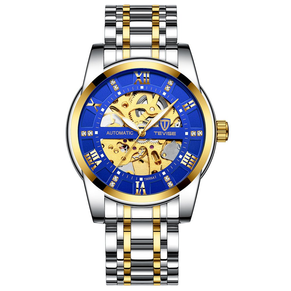 Montre Mécanique avec Bracelet en Acier ajouré - Modèle T900 Élégant et Robuste - IVOIRART.COM