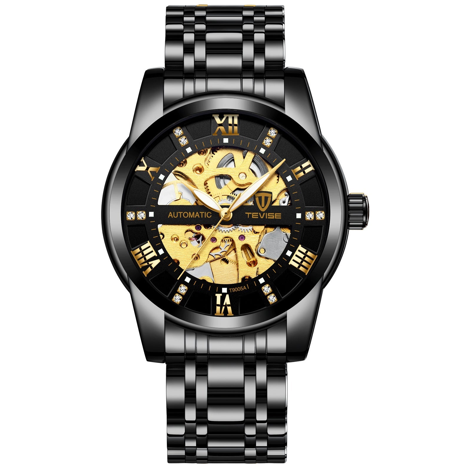 Montre Mécanique avec Bracelet en Acier ajouré - Modèle T900 Élégant et Robuste - IVOIRART.COM