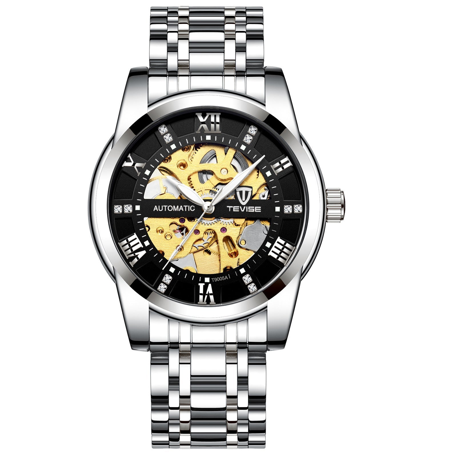 Montre Mécanique avec Bracelet en Acier ajouré - Modèle T900 Élégant et Robuste - IVOIRART.COM