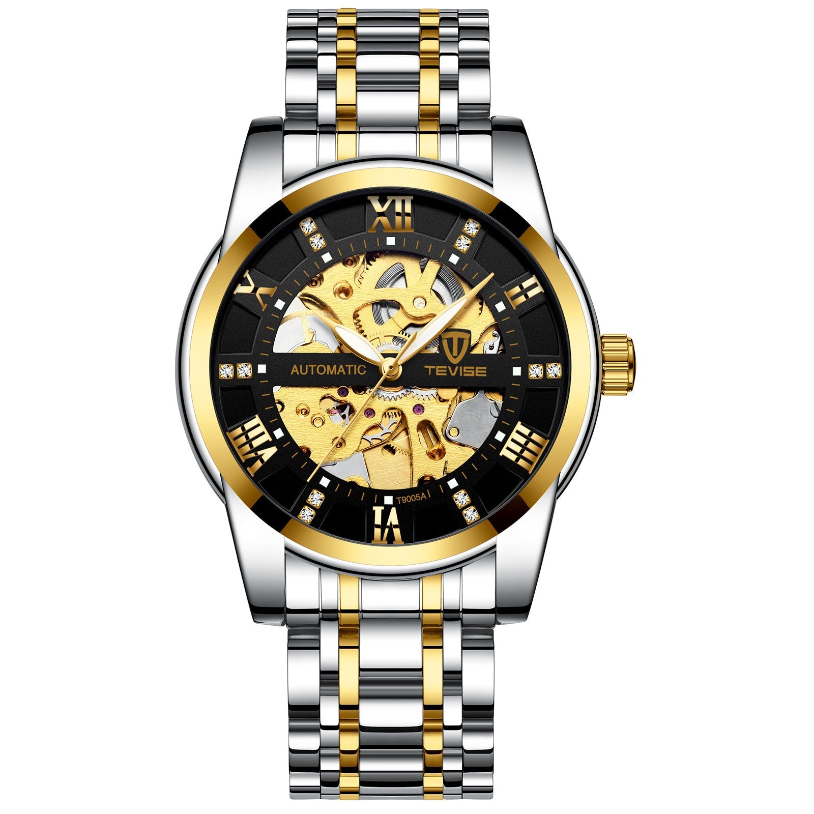 Montre Mécanique avec Bracelet en Acier ajouré - Modèle T900 Élégant et Robuste - IVOIRART.COM