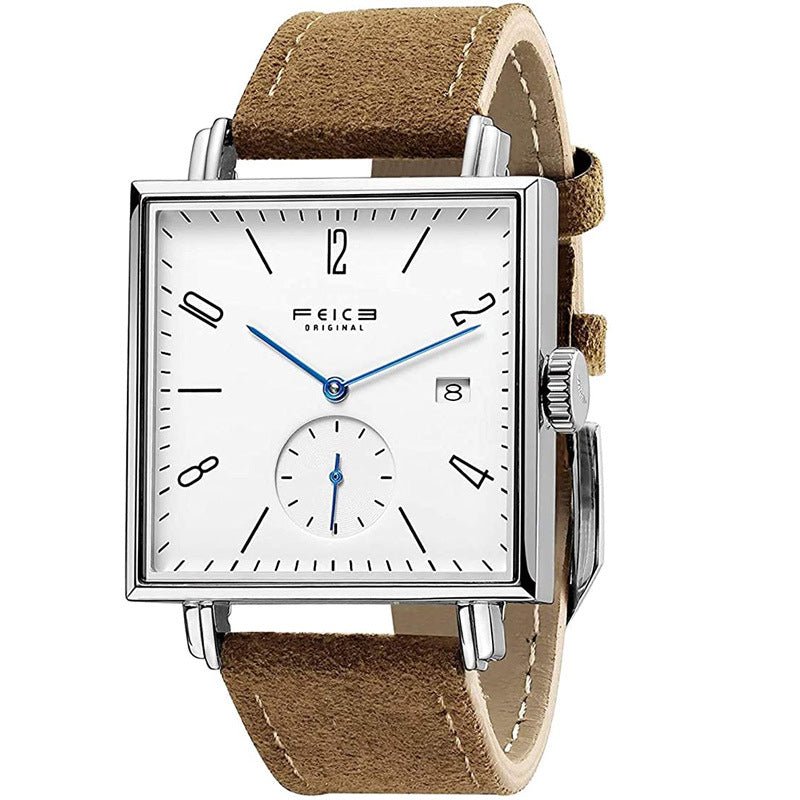 Montre Mécanique Carrée Automatique Simple et Creuse pour Usage Quotidien Élégant - IVOIRART.COM