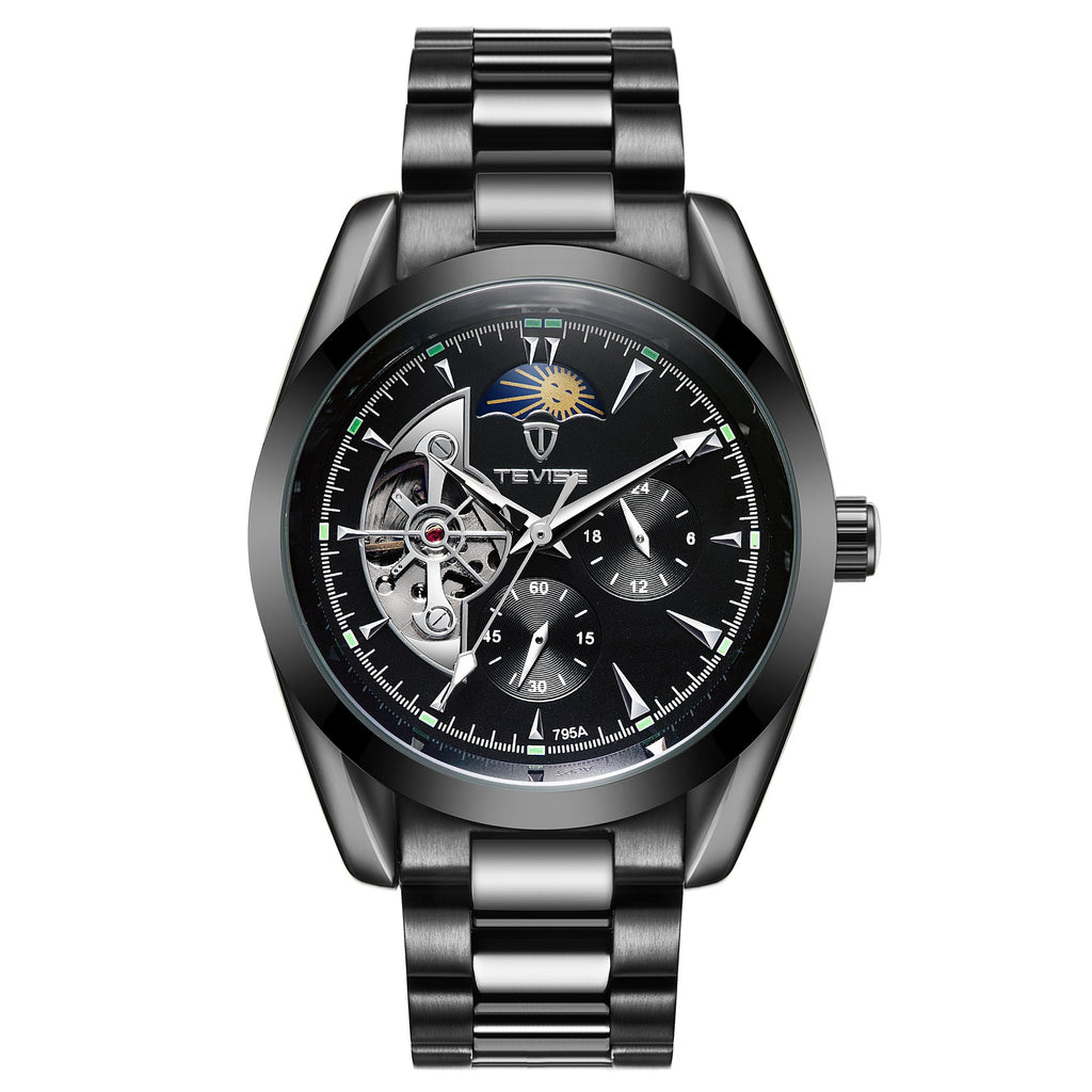 Montre mécanique décontractée pour homme avec tourbillon - style et finesse - IVOIRART.COM