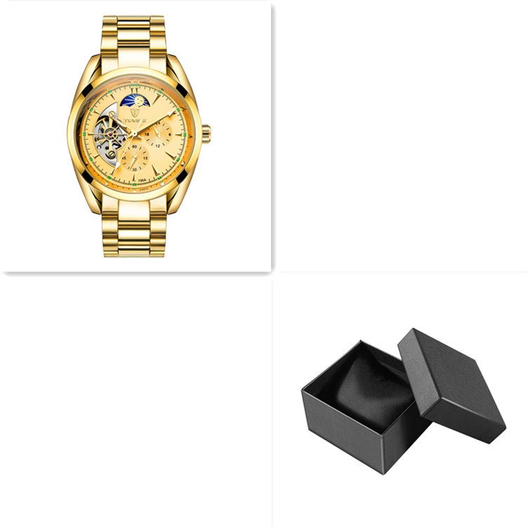 Montre mécanique décontractée pour homme avec tourbillon - style et finesse - IVOIRART.COM