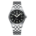 Montre Mécanique Homme Commando Pilote Suisse Acier Inoxydable 39 mm - IVOIRART.COM