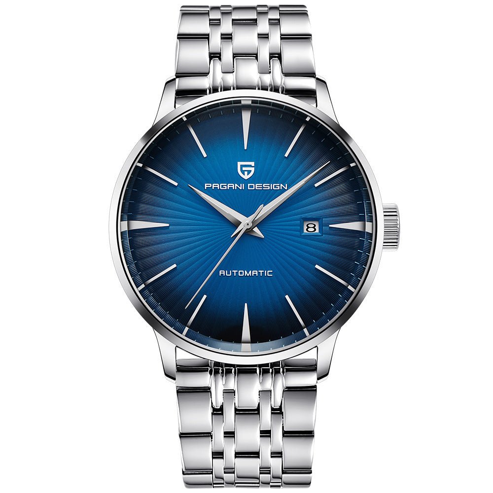 Montre Mécanique Homme Étanche avec Bracelet en Acier Inoxydable Élégant - IVOIRART.COM