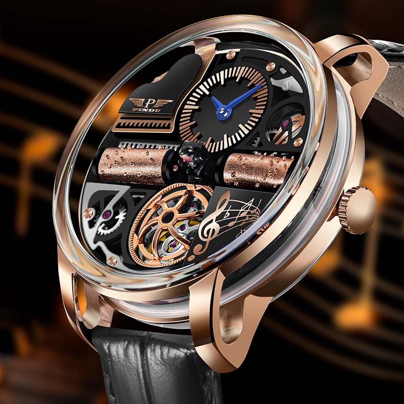 Montre mécanique multifonctionnelle entièrement automatique pour hommes élégants - IVOIRART.COM