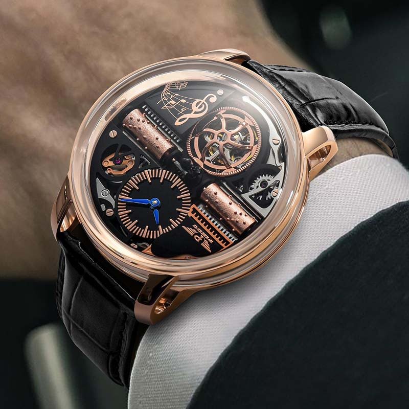 Montre mécanique multifonctionnelle entièrement automatique pour hommes élégants - IVOIRART.COM