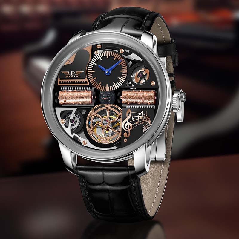 Montre mécanique multifonctionnelle entièrement automatique pour hommes élégants - IVOIRART.COM