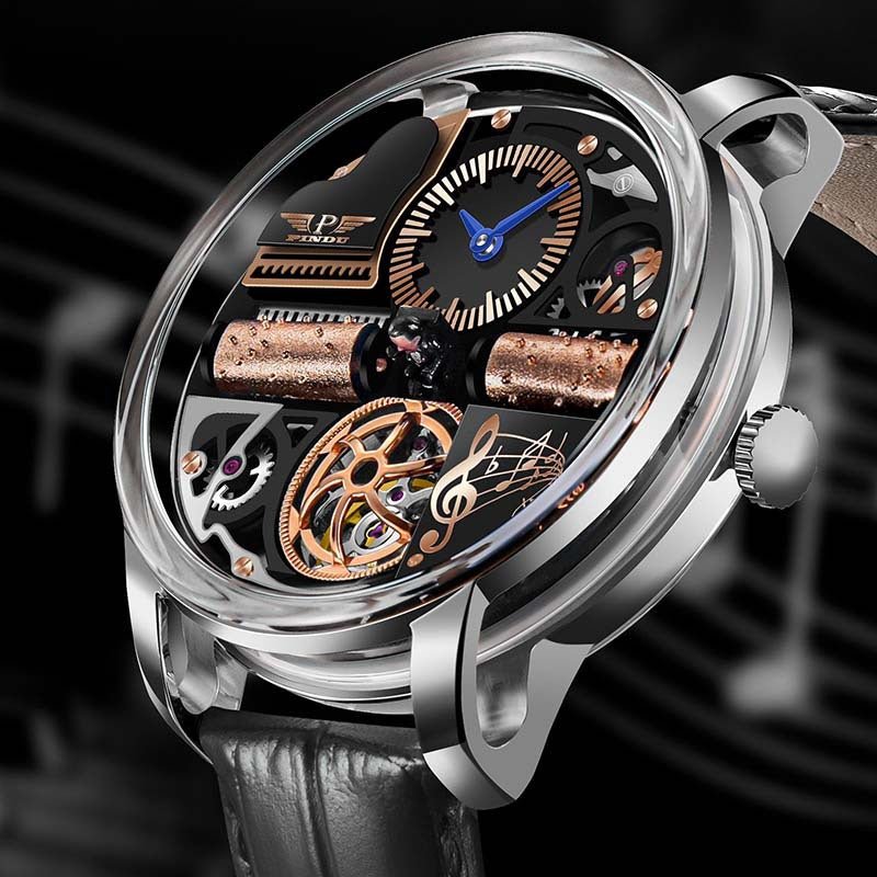 Montre mécanique multifonctionnelle entièrement automatique pour hommes élégants - IVOIRART.COM