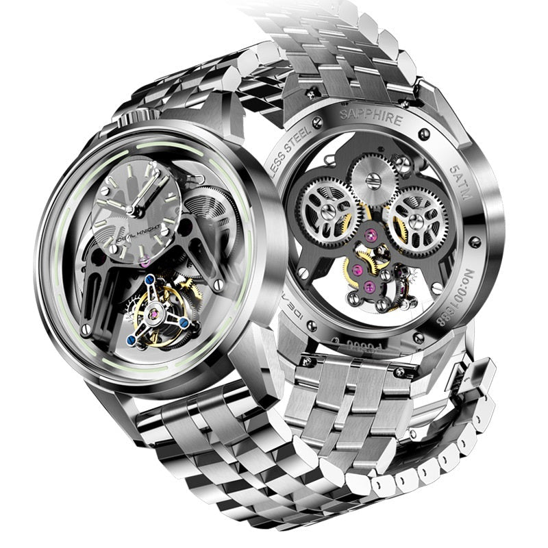 Montre Mécanique New Armor Tourbillon, Style Moderne et Élégant pour Homme - IVOIRART.COM