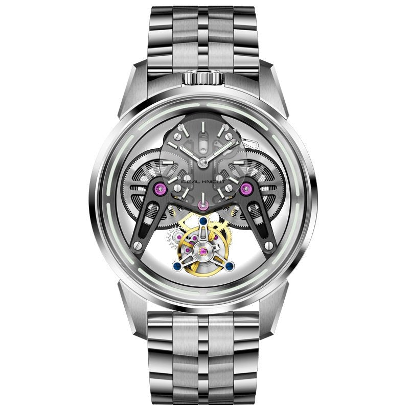 Montre Mécanique New Armor Tourbillon, Style Moderne et Élégant pour Homme - IVOIRART.COM