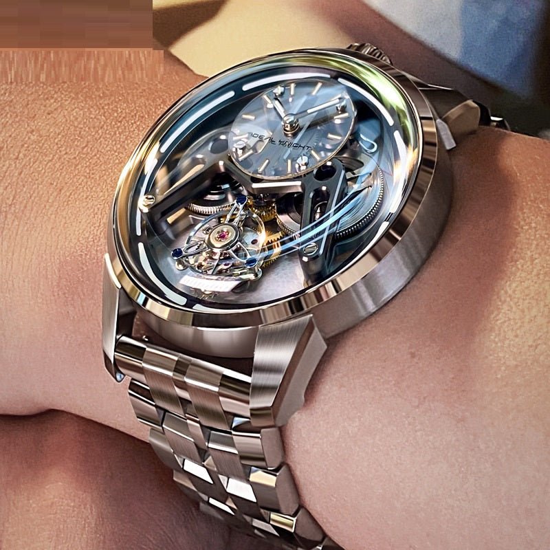 Montre Mécanique New Armor Tourbillon, Style Moderne et Élégant pour Homme - IVOIRART.COM