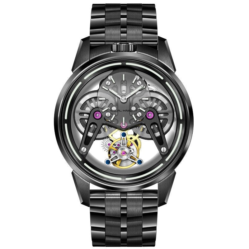Montre Mécanique New Armor Tourbillon, Style Moderne et Élégant pour Homme - IVOIRART.COM