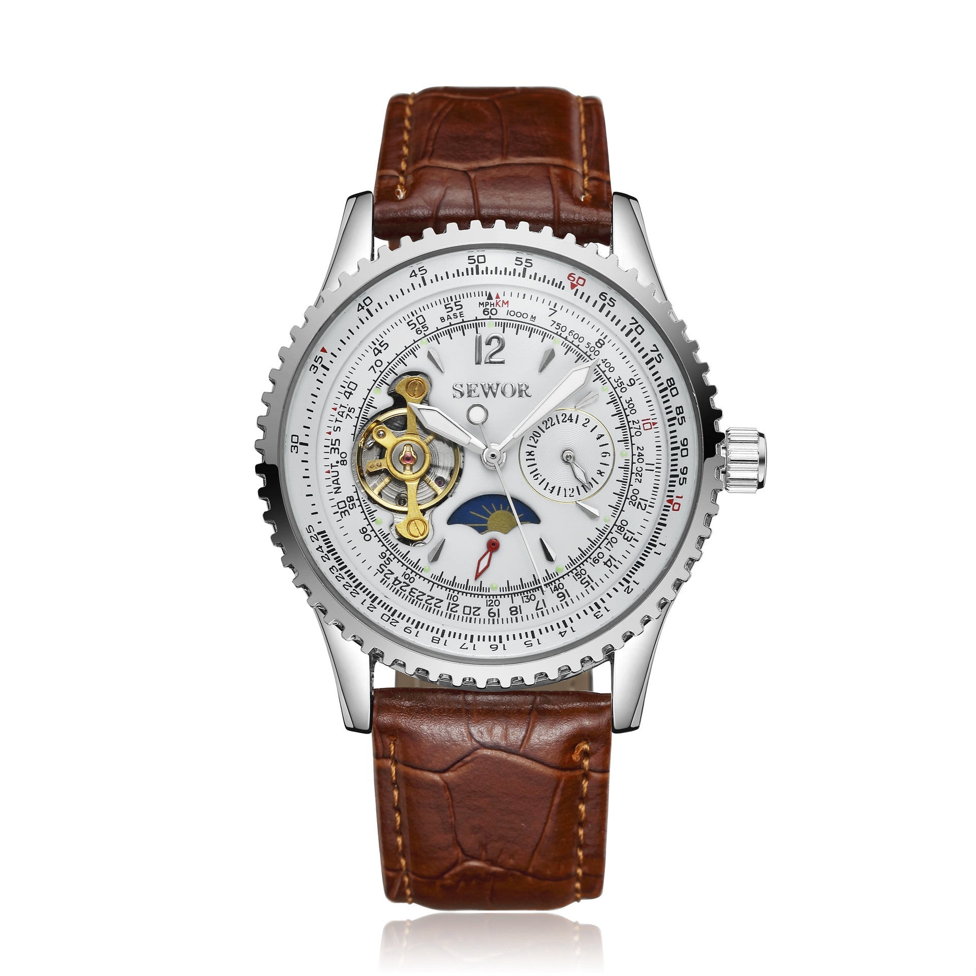 Montre mécanique pour homme affaires et loisirs avec affichage calendrier - IVOIRART.COM