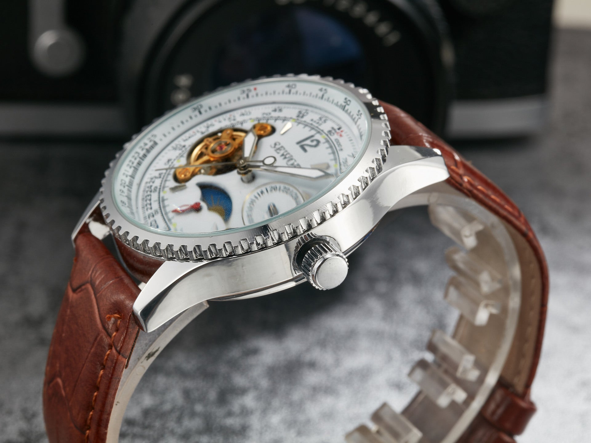 Montre mécanique pour homme affaires et loisirs avec affichage calendrier - IVOIRART.COM