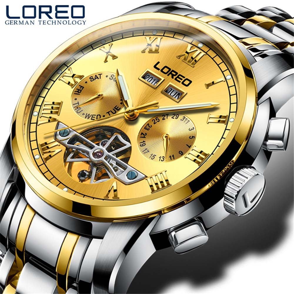 Montre mécanique pour homme LOREO - élégance et précision au poignet - IVOIRART.COM